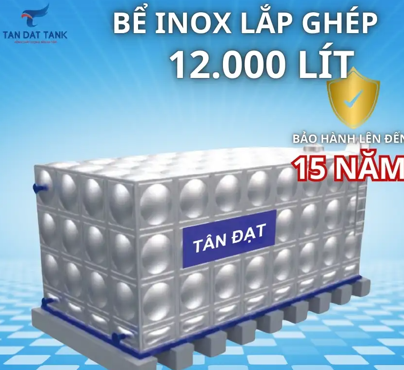 Bể inox lắp ghép - Công Ty Cổ Phần Bồn Bể Công Nghiệp Tân Đạt